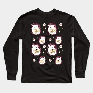 Free Hedgehugs Pattern Long Sleeve T-Shirt